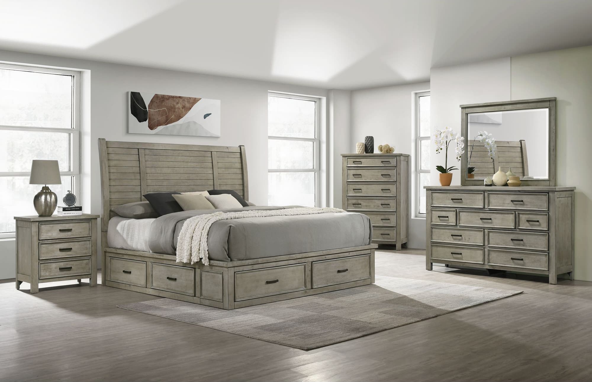 B120 Nightstand — Grey