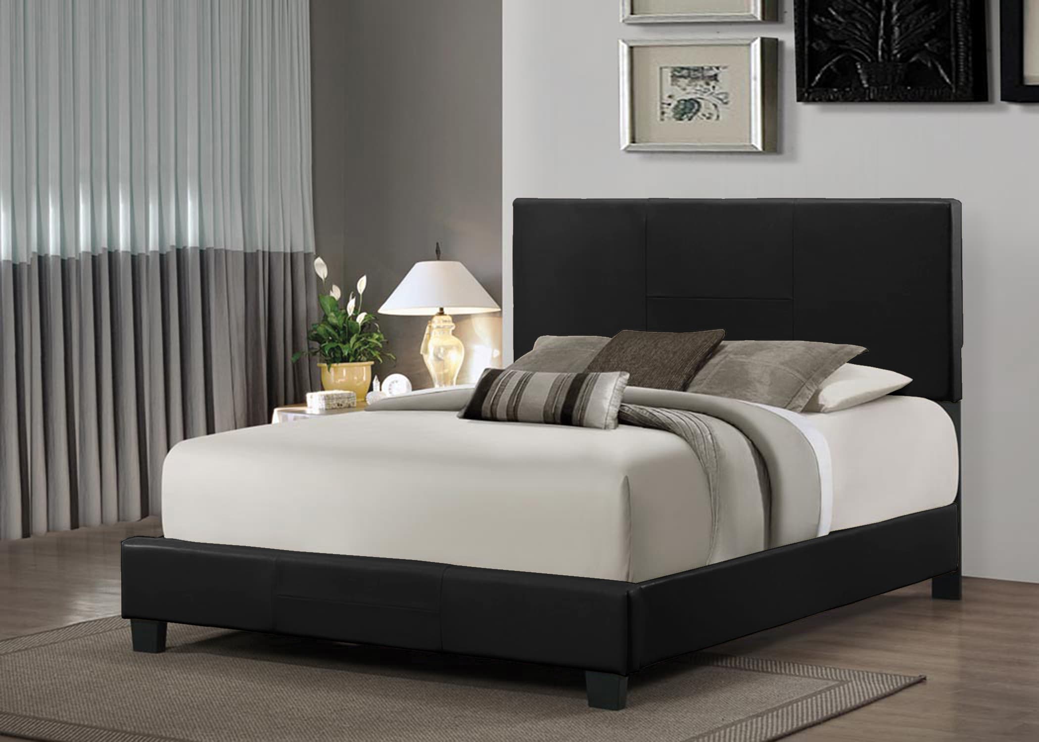 B502 BED Black PU