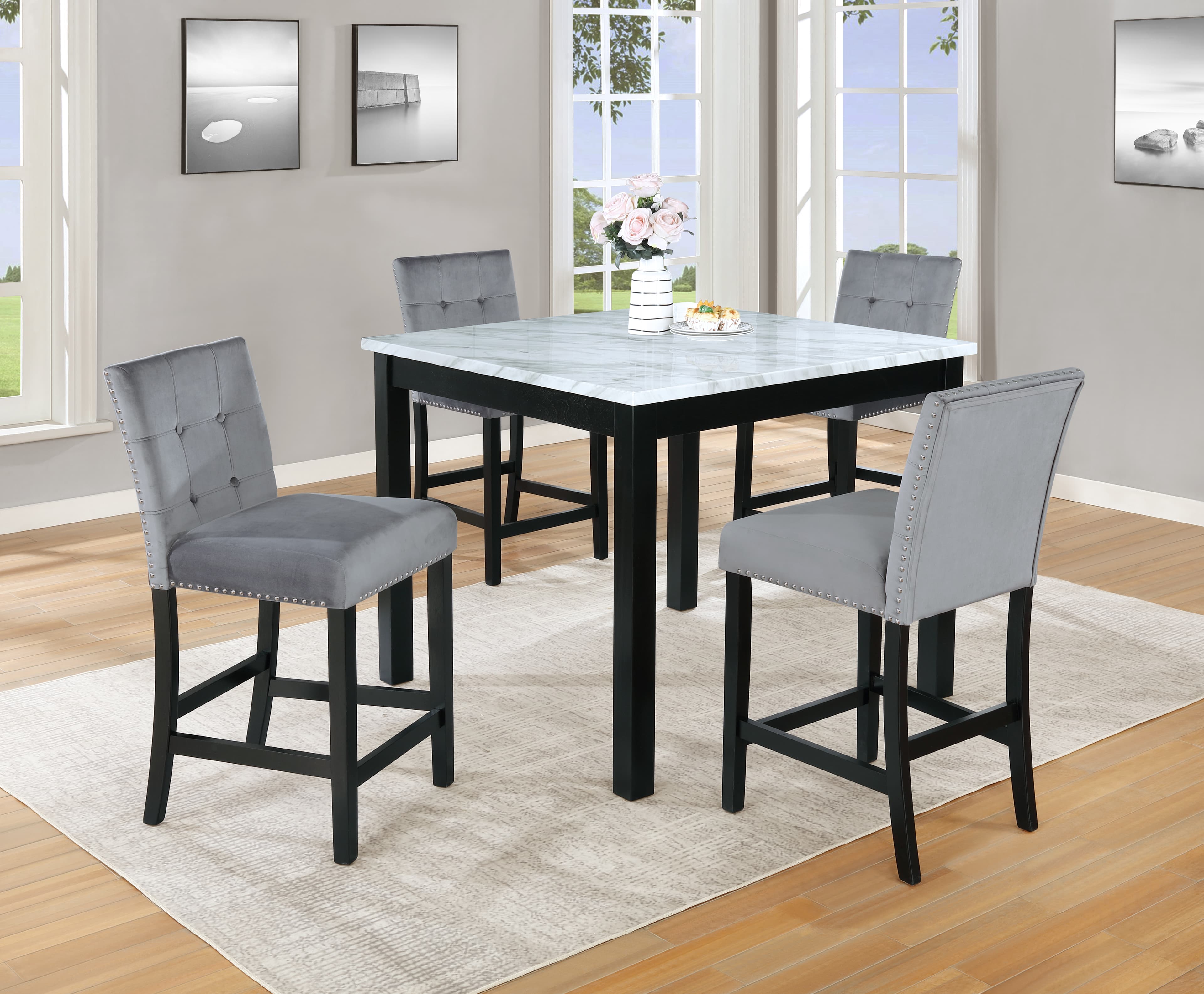 D316 Pub Table & 4 Pub Chairs