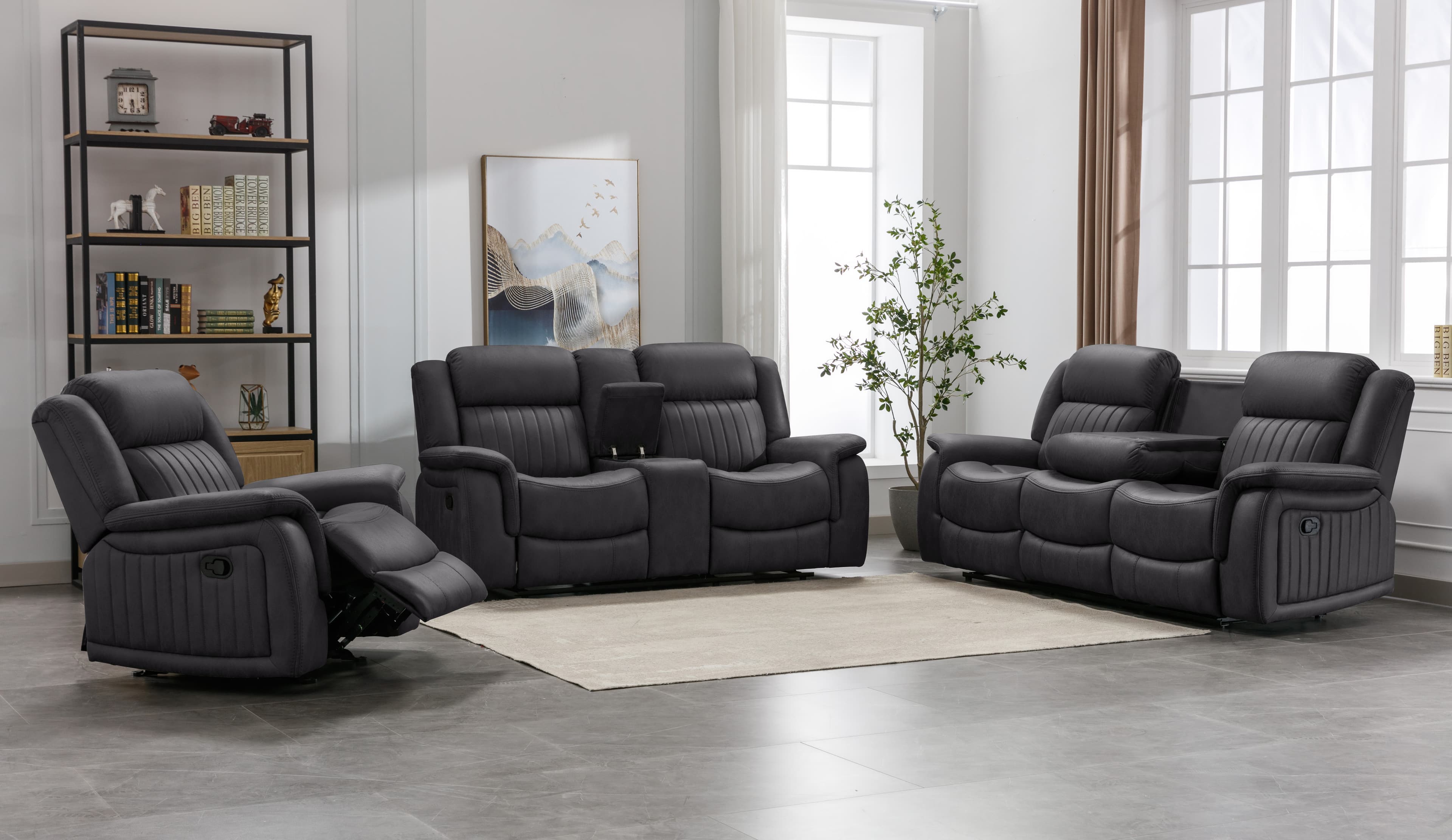 U145 Reclining Sofa w/ Drop Table