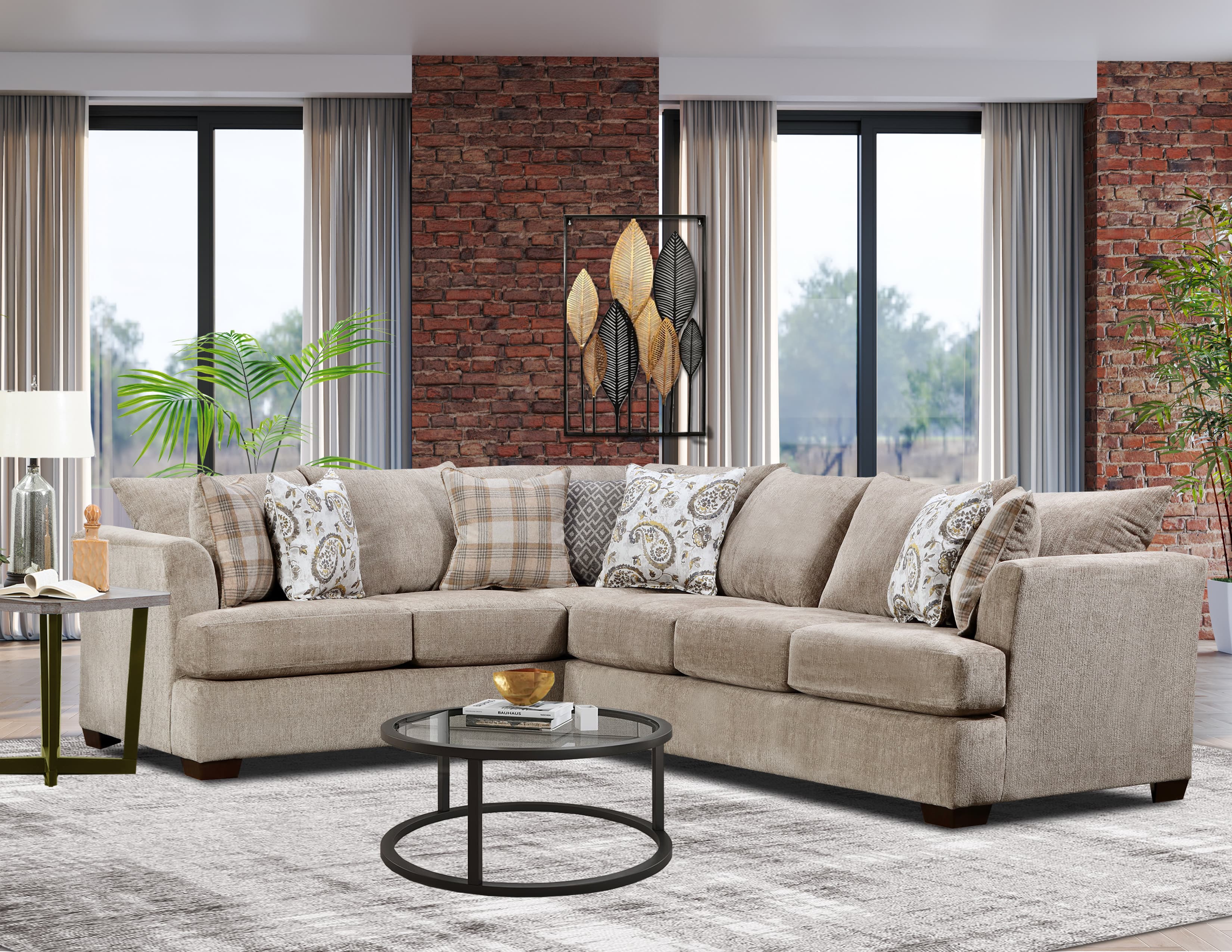 U218 2 PC. Sectional