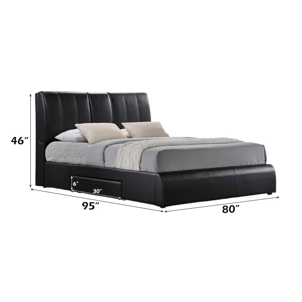Eastern King Bed W/Storage 4
