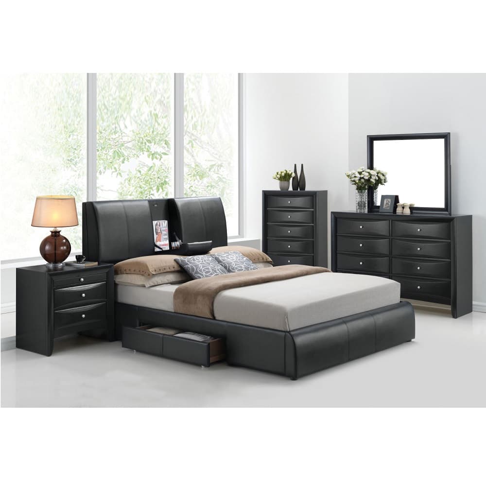 Eastern King Bed W/Storage 3