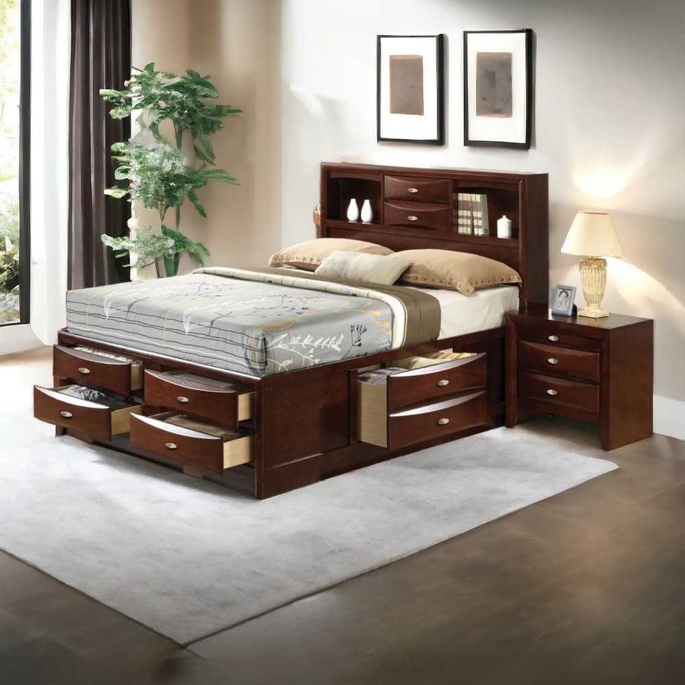 Eastern King Bed W/Storage 5