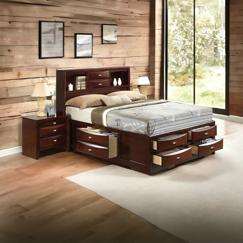 Eastern King Bed W/Storage 6
