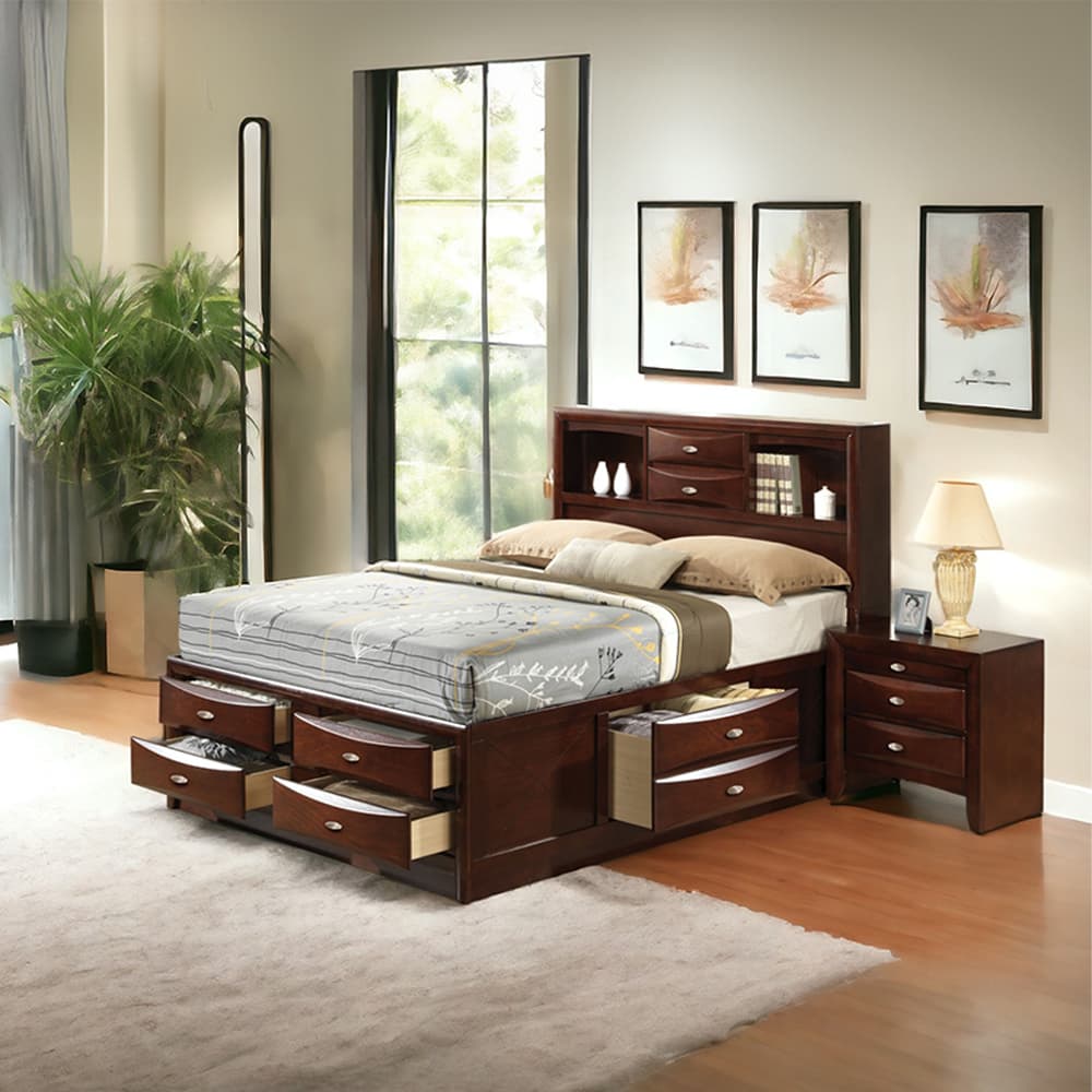 Eastern King Bed W/Storage 8