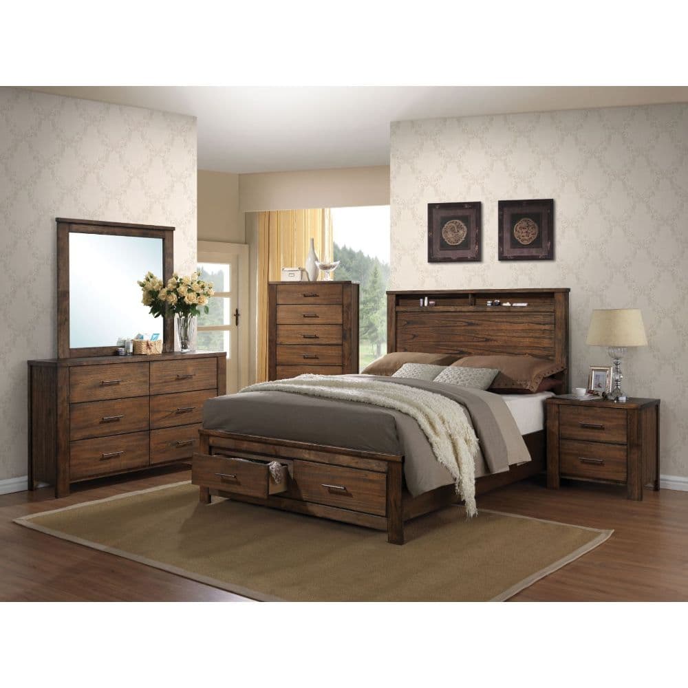 Queen Bed W/Storage 2