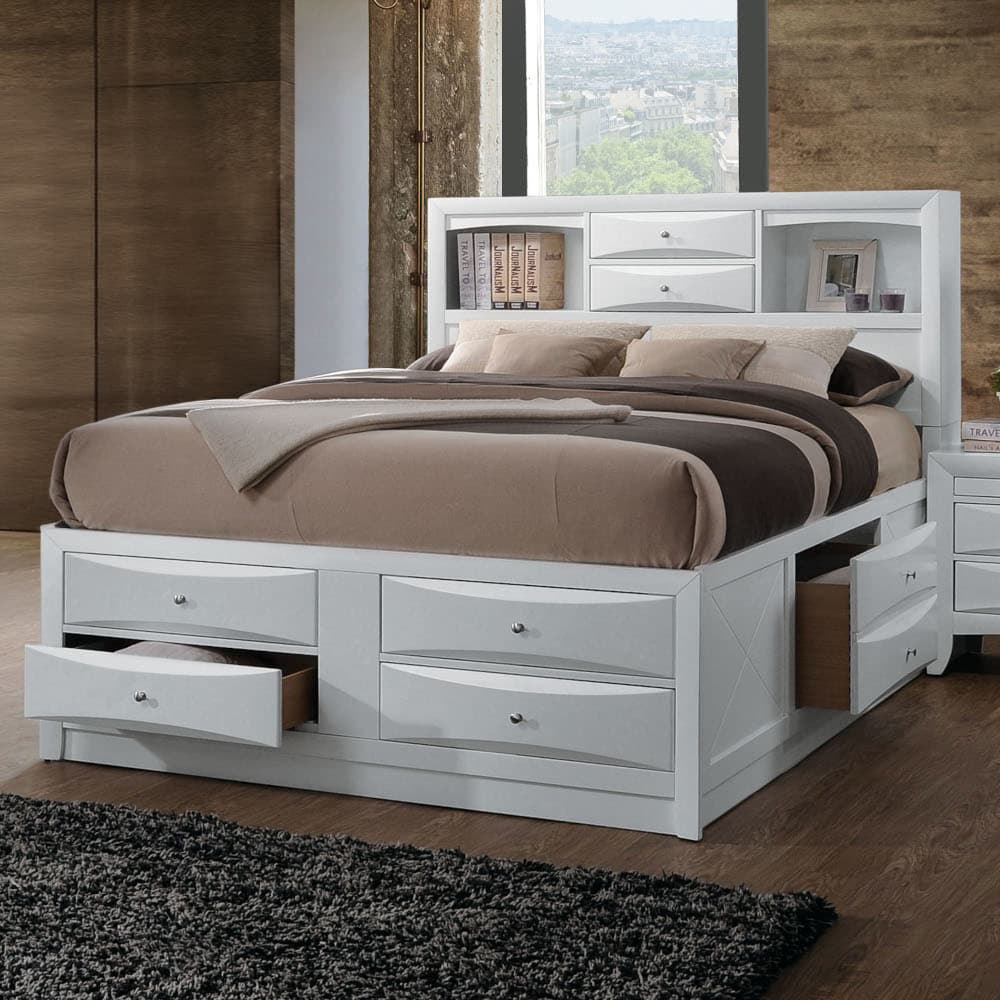 Queen Bed W/Storage
