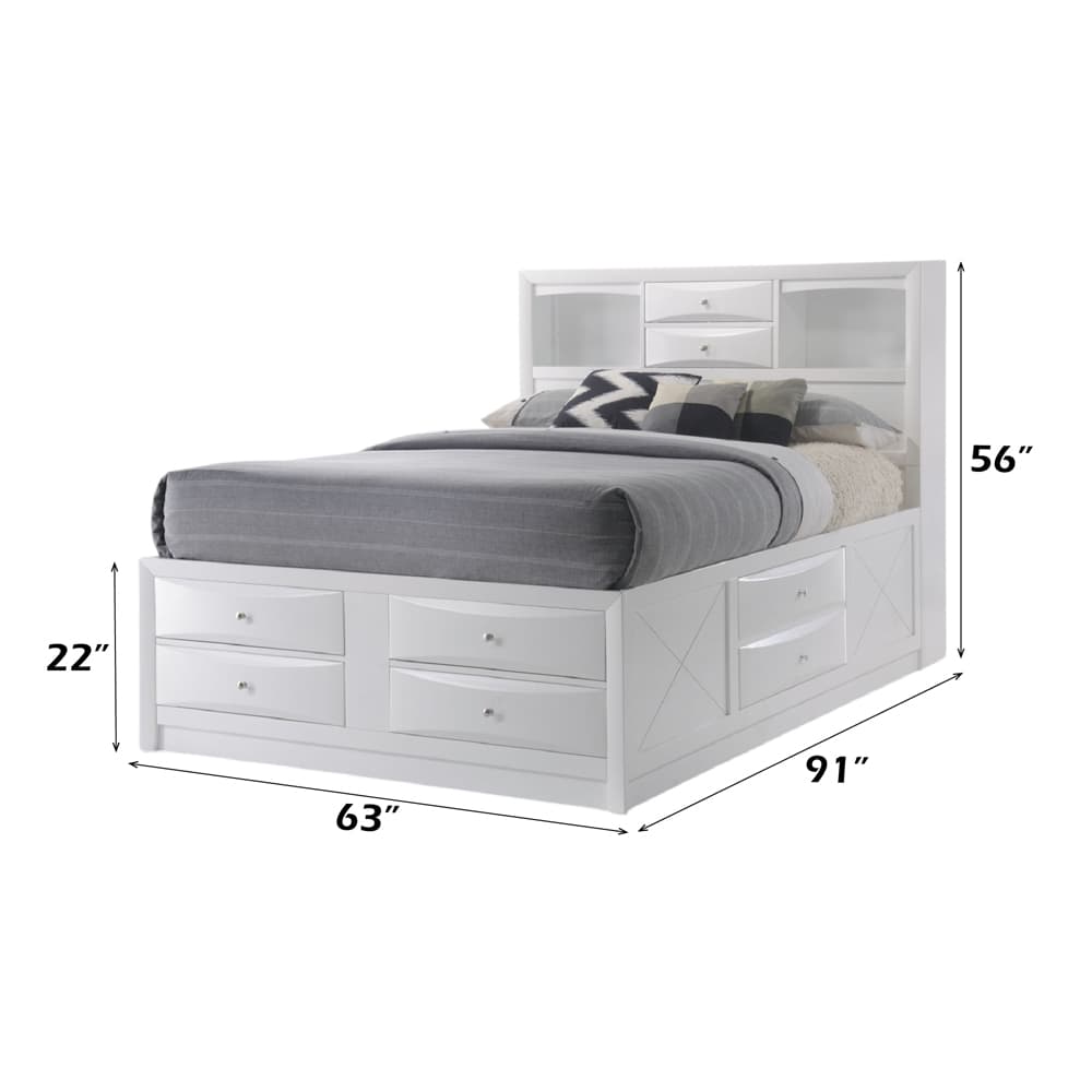 Queen Bed W/Storage 11