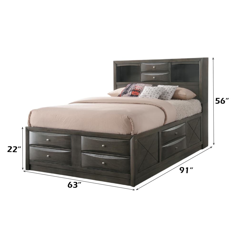 Queen Bed W/Storage 11