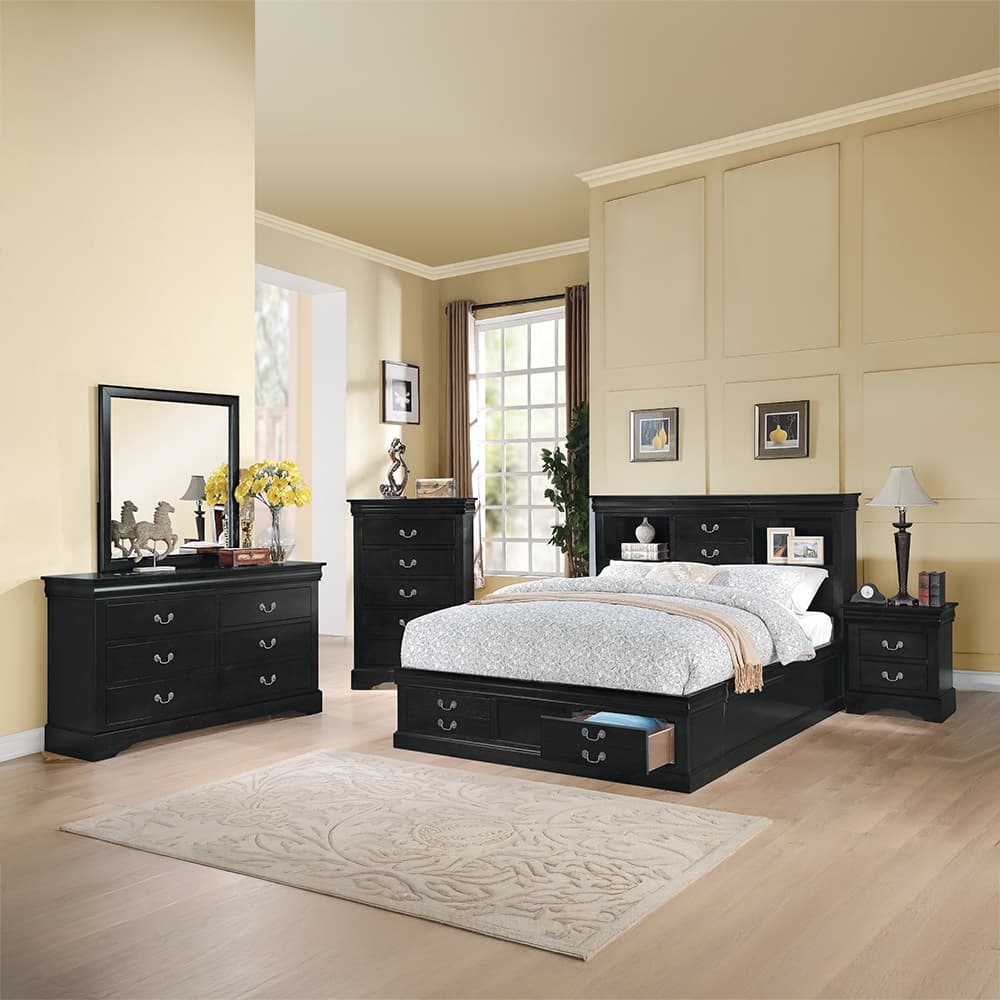 Eastern King Bed W/Storage 4