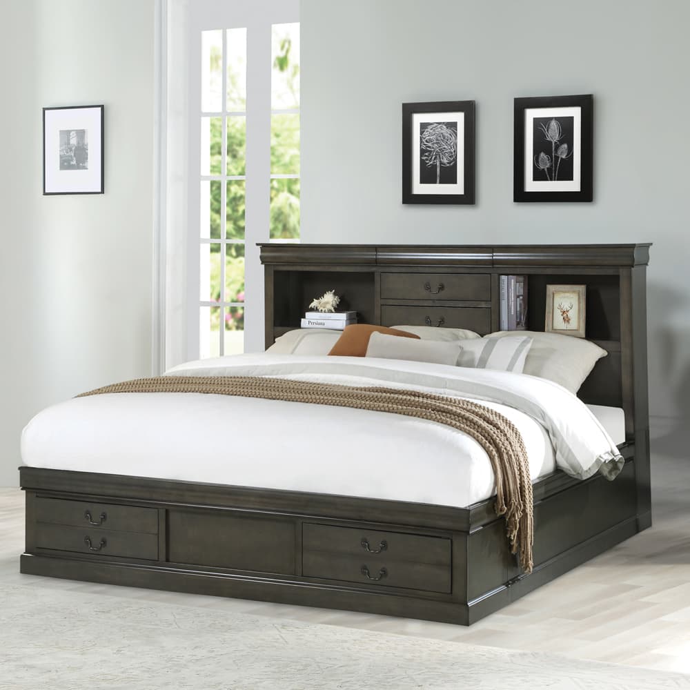 Queen Bed W/Storage