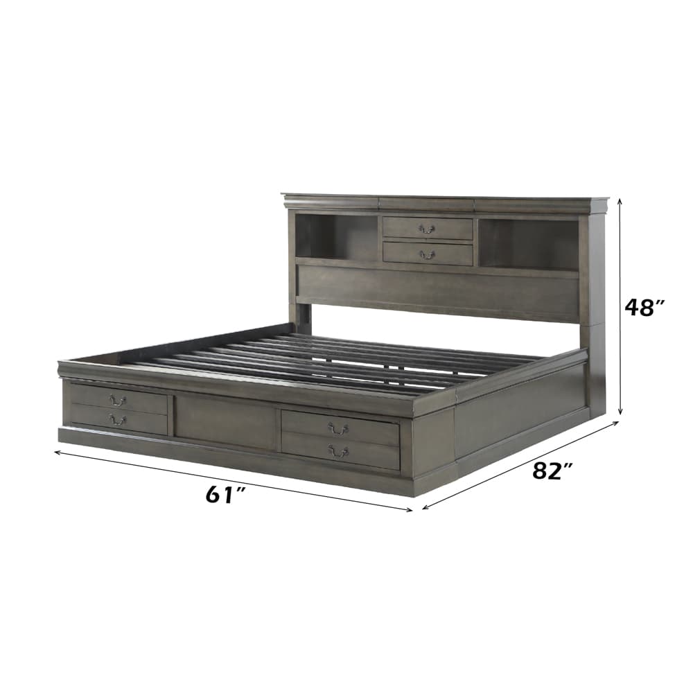Queen Bed W/Storage 7