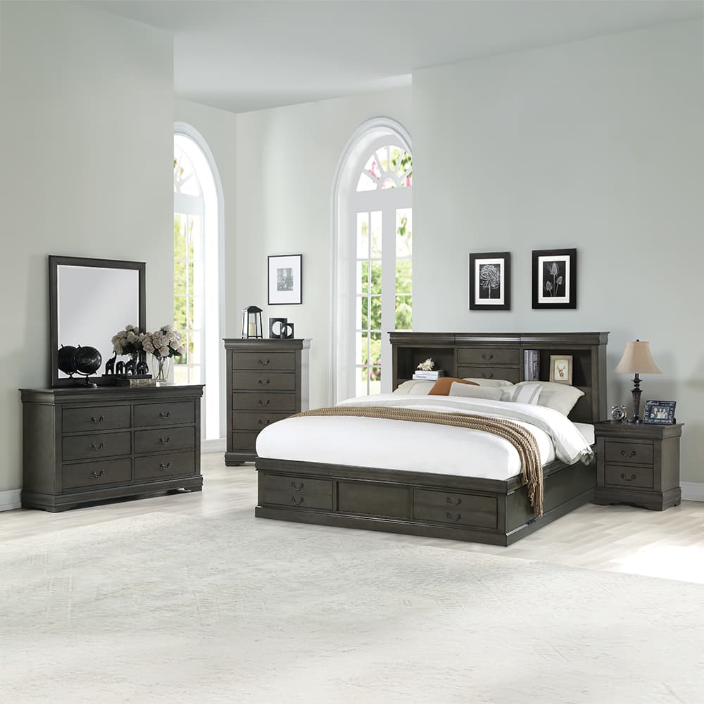 Queen Bed W/Storage 6