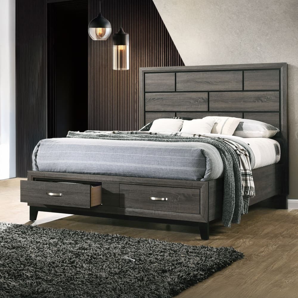 Eastern King Bed W/Storage 5