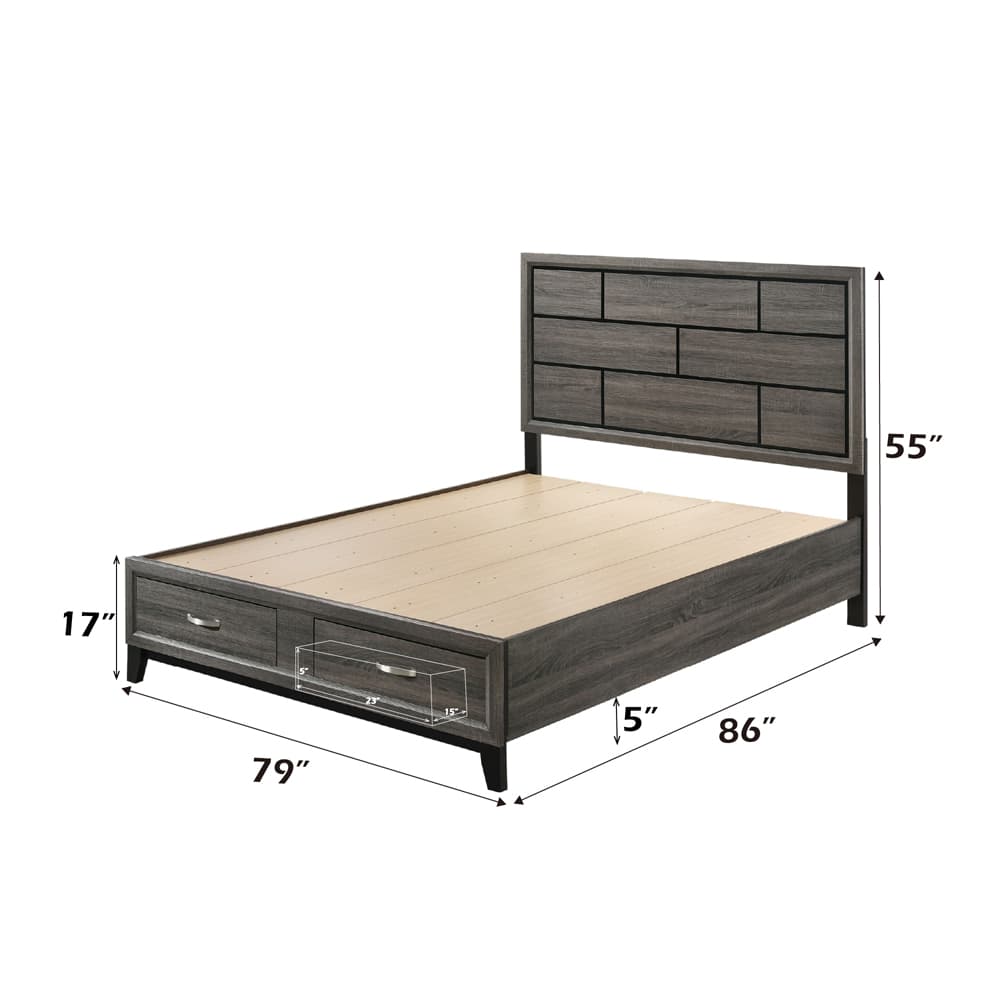 Eastern King Bed W/Storage 6