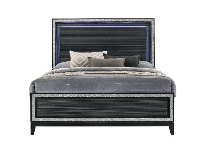 Queen Bed W/LED 3