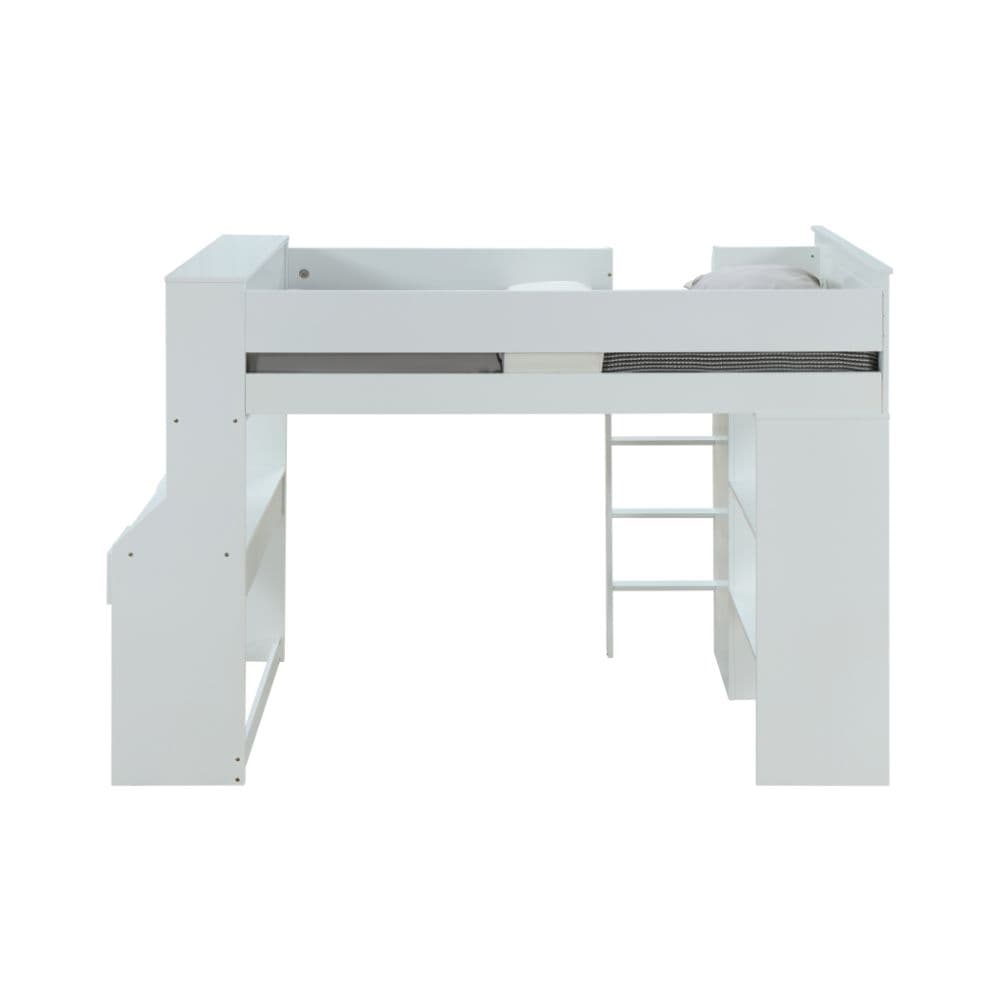 Twin Loft Bed W/Desk & Wardrobe 2