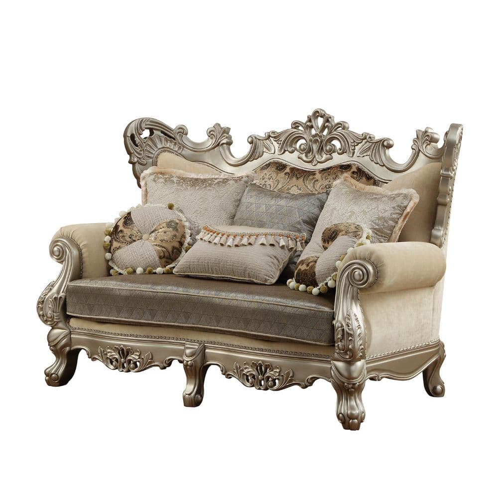 Loveseat W/6 Pillows