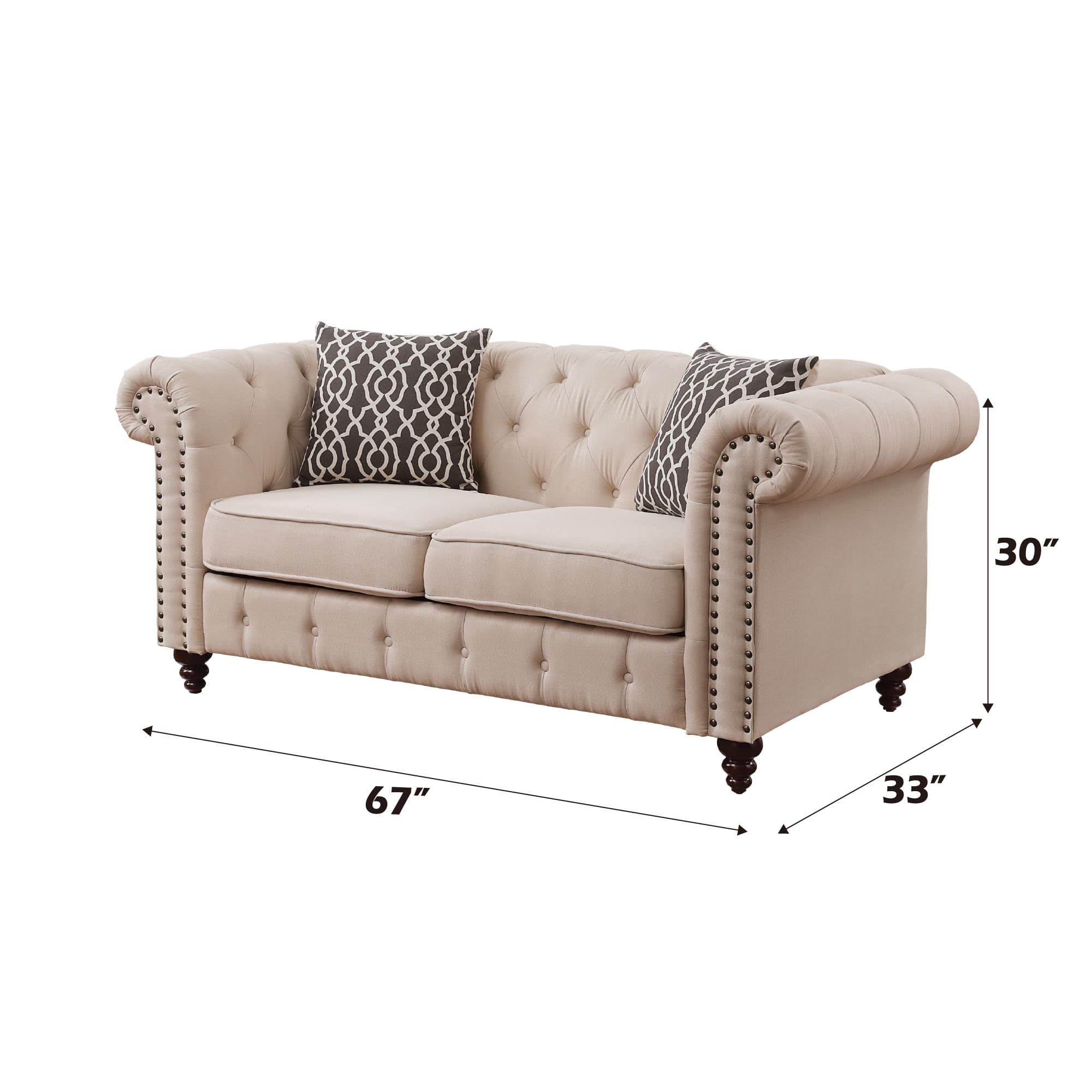Loveseat (W/2 Pillows) 4