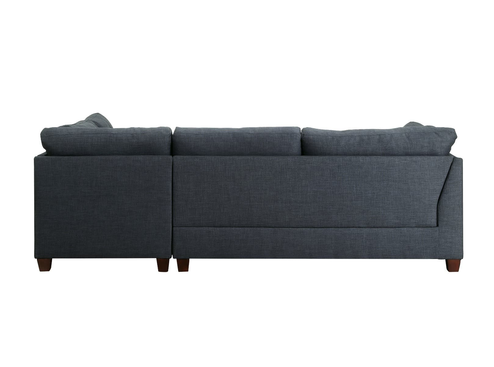Sectional Sofa & Ottoman W/2 Pillows 3