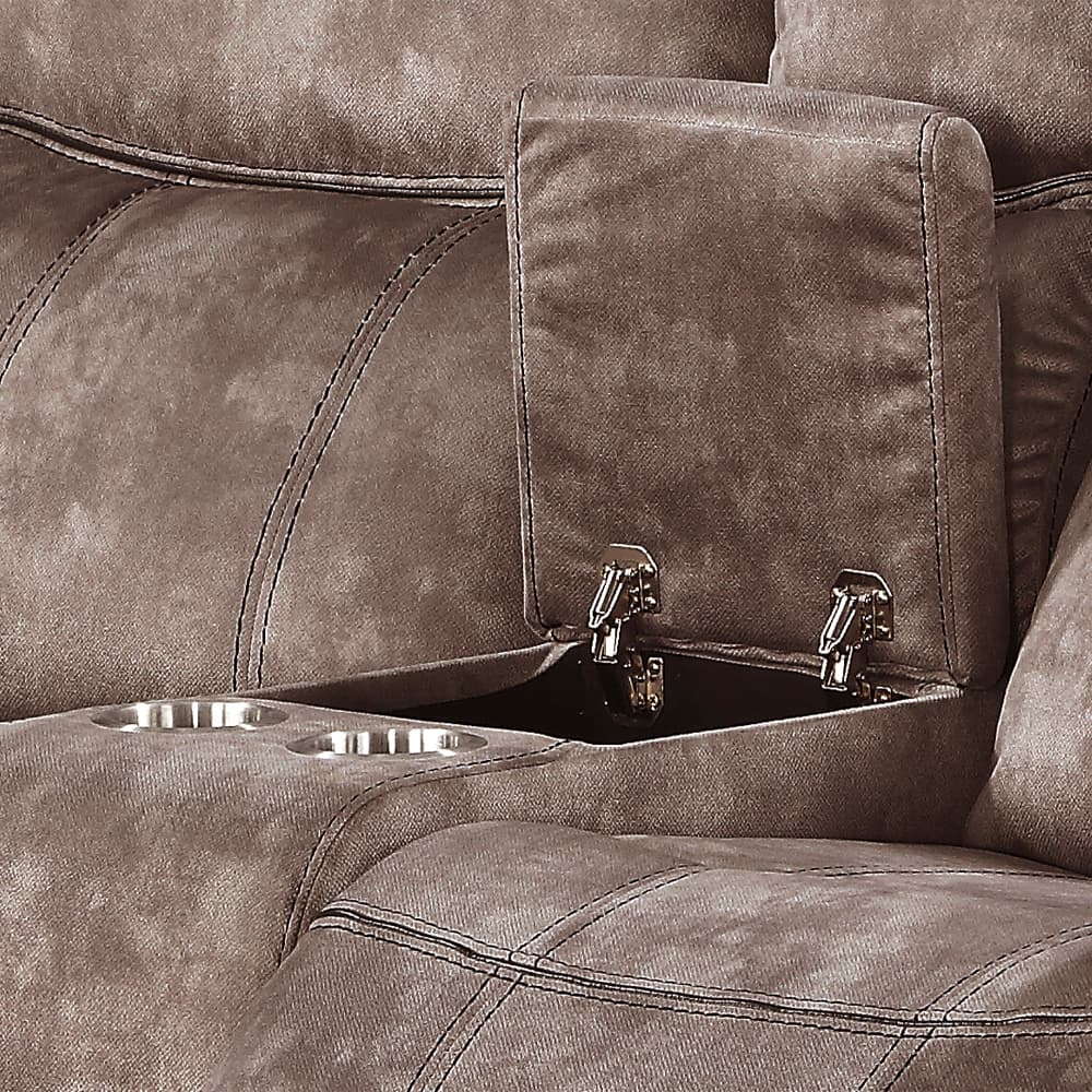 Motion Loveseat & Console W/USB Port 8