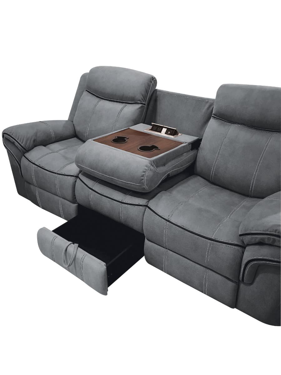 Motion Sofa & Console W/USB Port 4