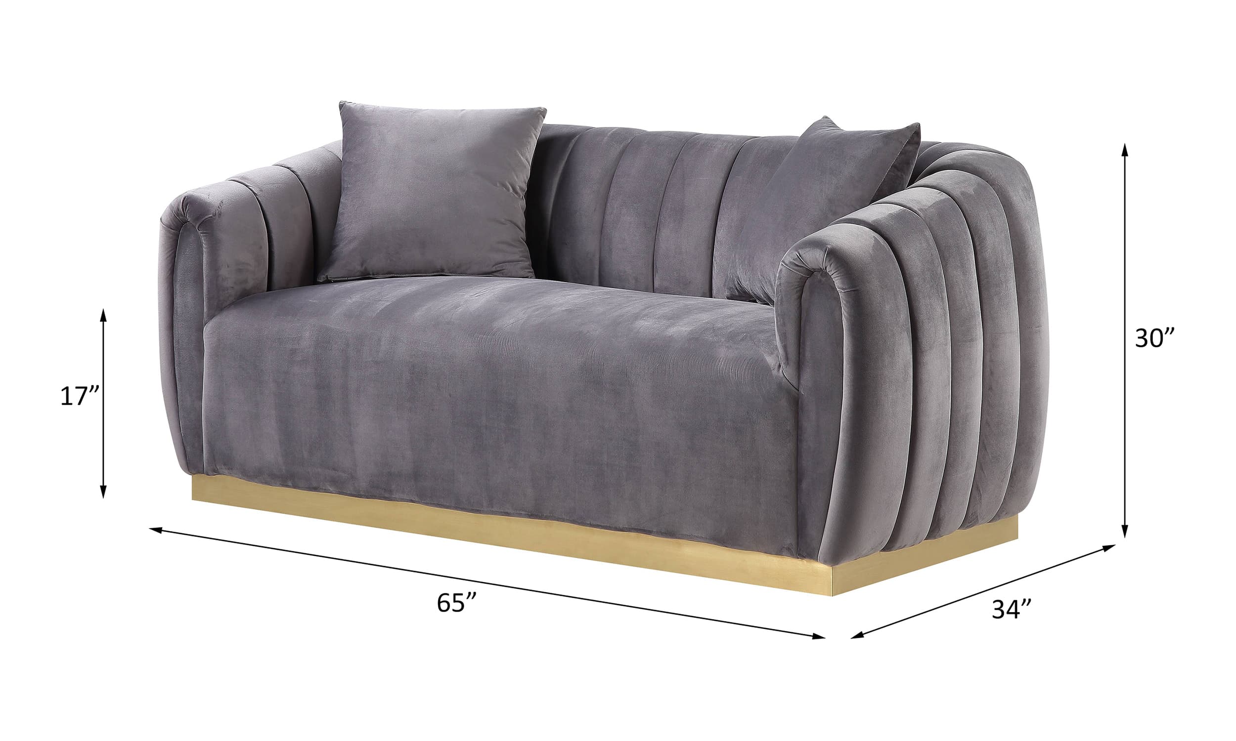 Loveseat W/2 Pillows 6