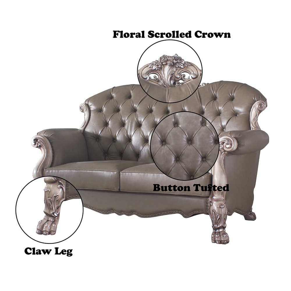 Loveseat W/3 Pillows 6