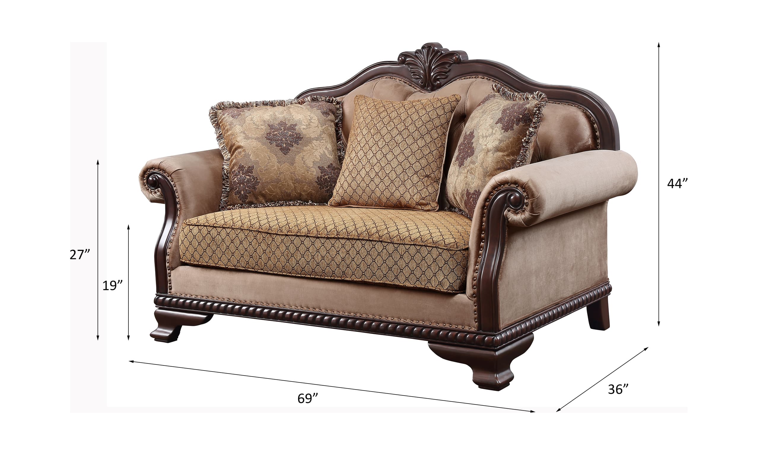 Loveseat W/3 Pillows(Same LV01589) 5