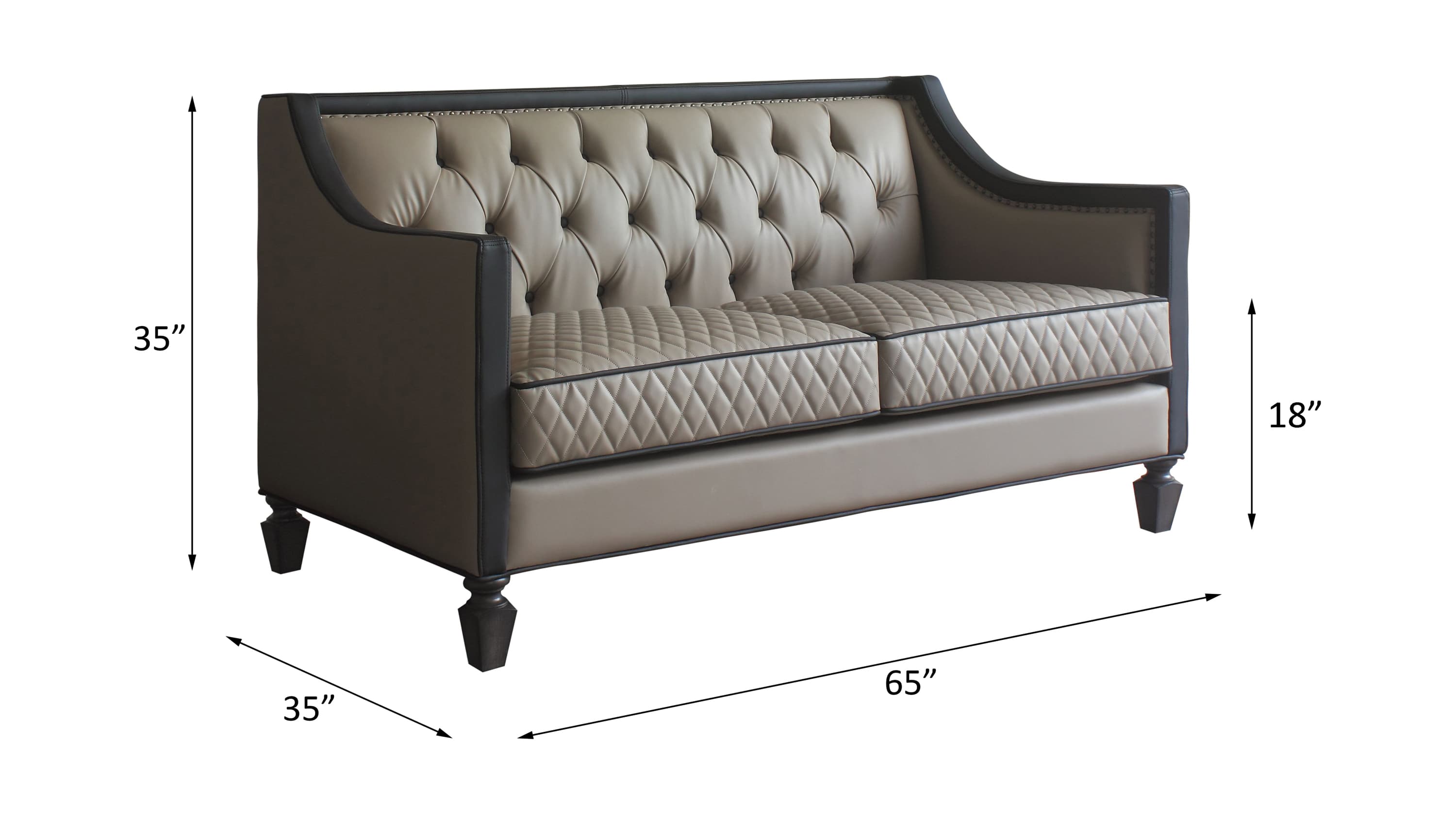 Loveseat W/3 Pillows 17
