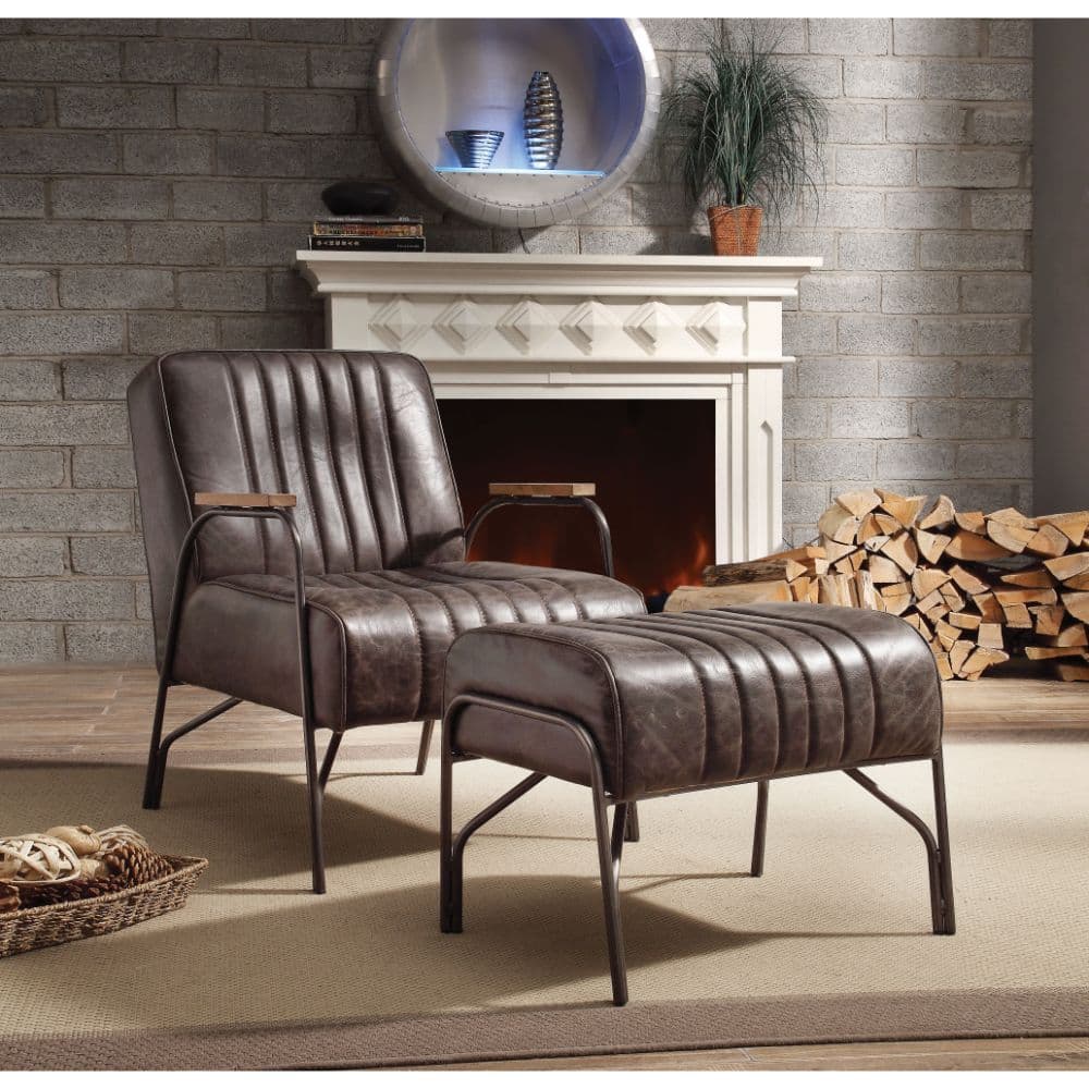 2Pc PK Chair & Ottoman 2