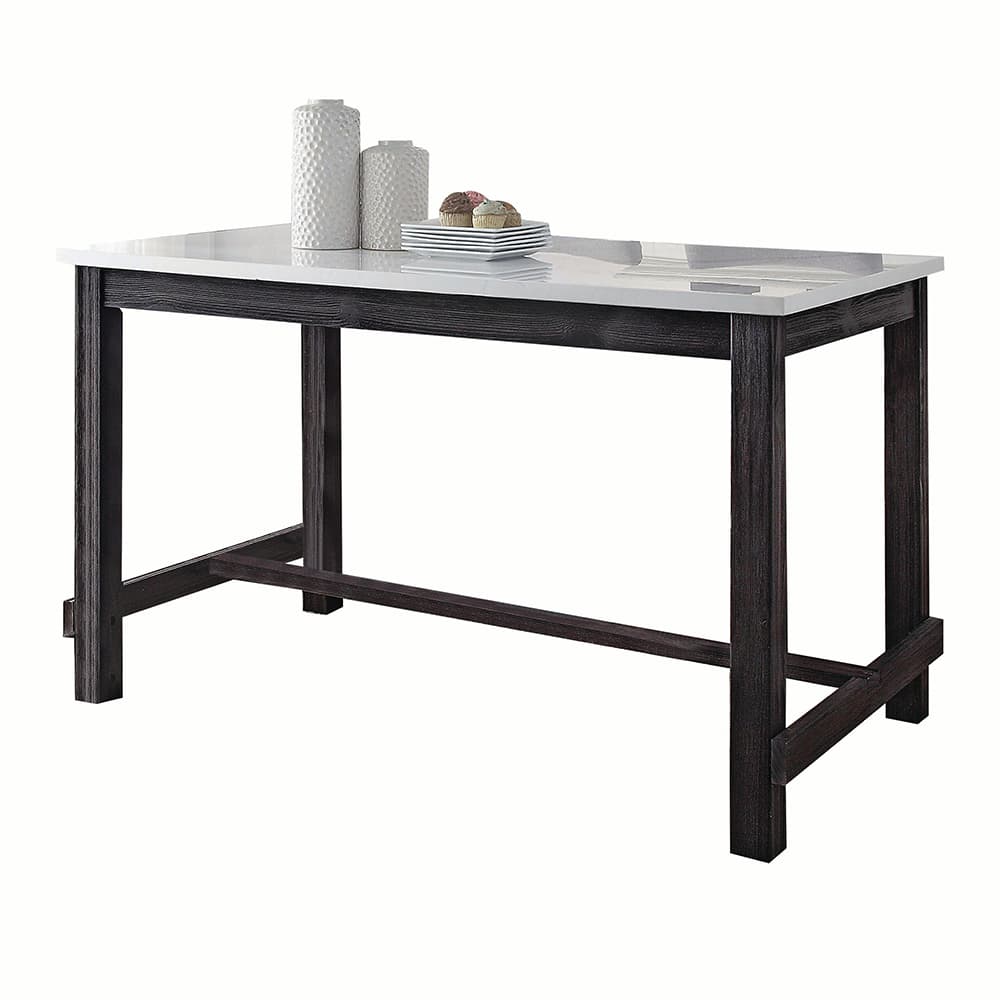 Counter Height Table W/Natrual Marble Top 2