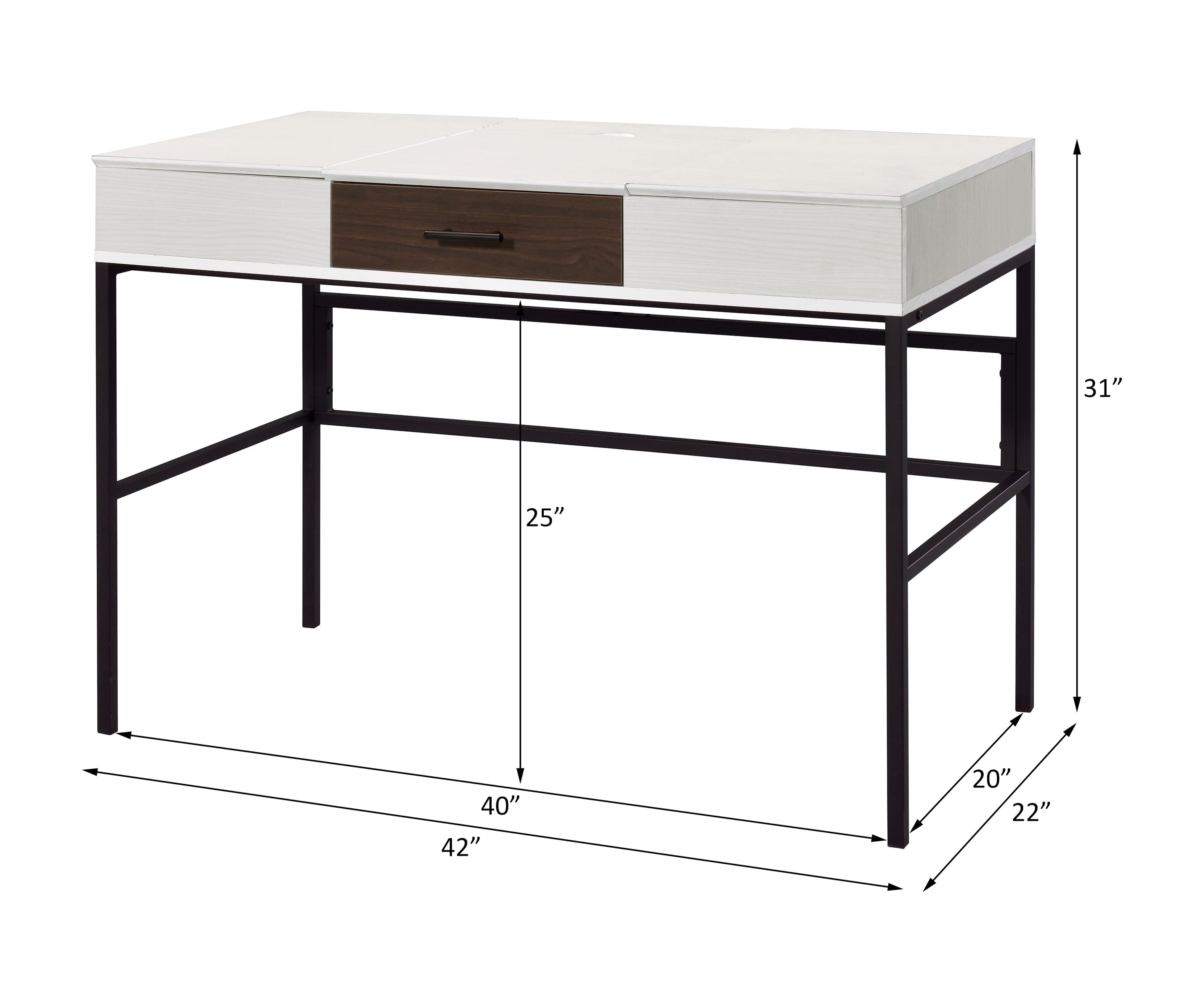Writing Desk W/USB Port 8