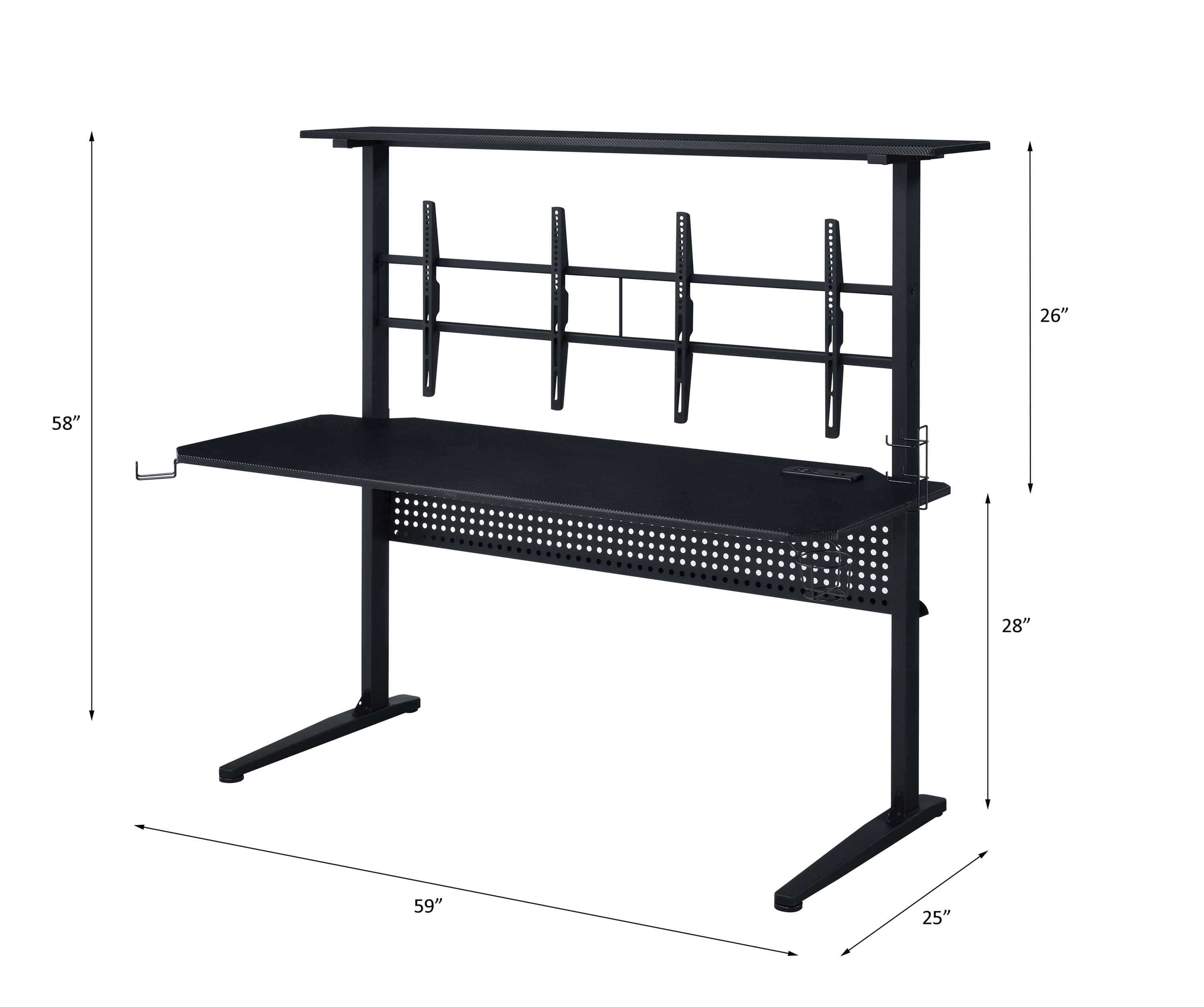 Gaming Desk W/USB Port 6