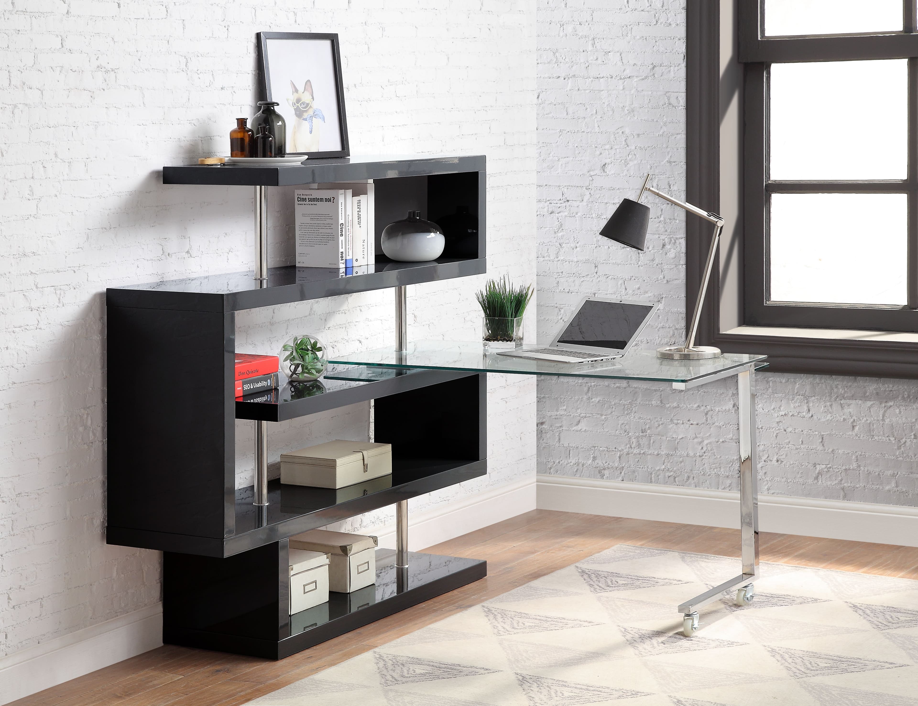 Writing Desk W/BookShelf 6