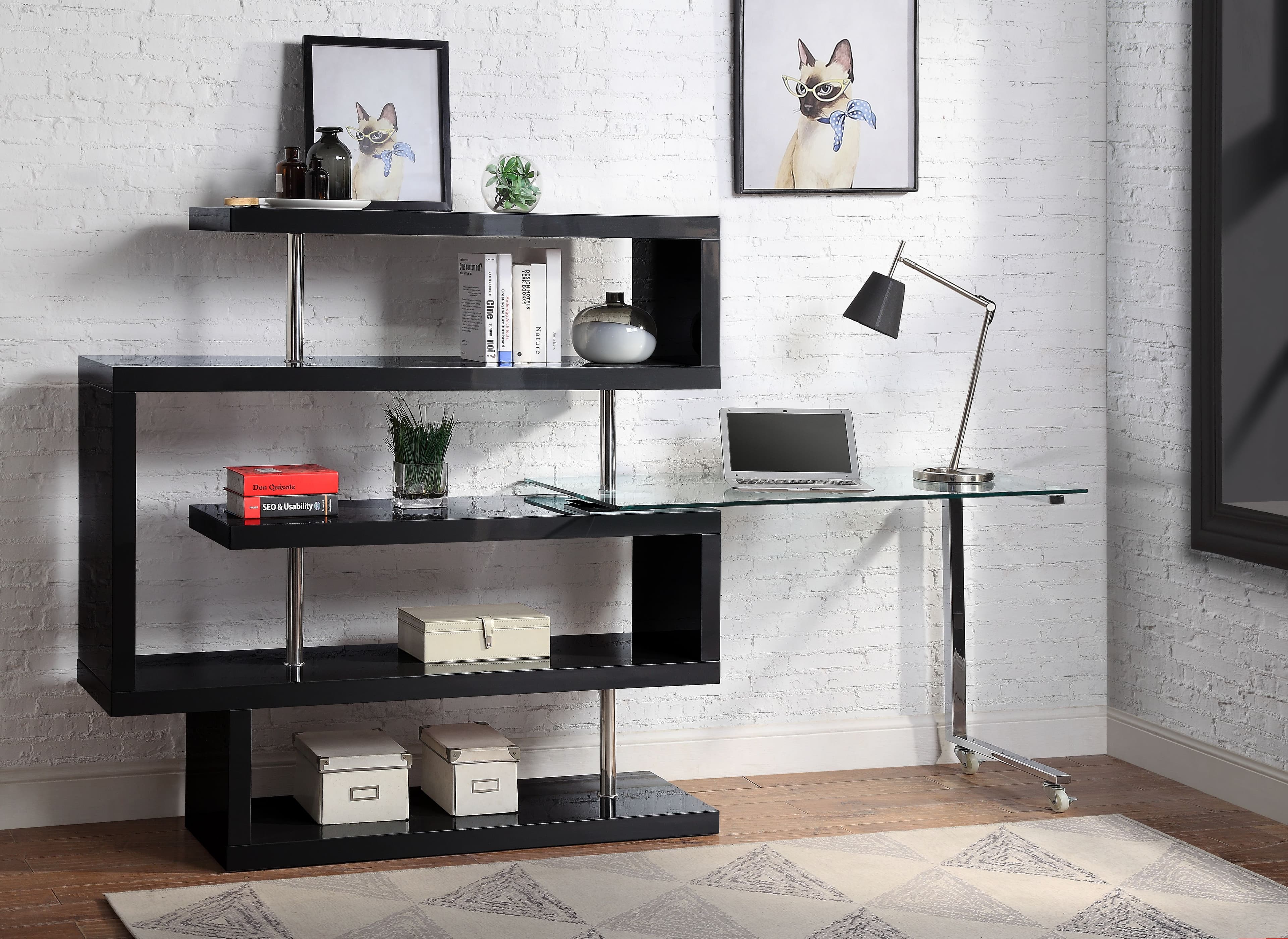 Writing Desk W/BookShelf 7