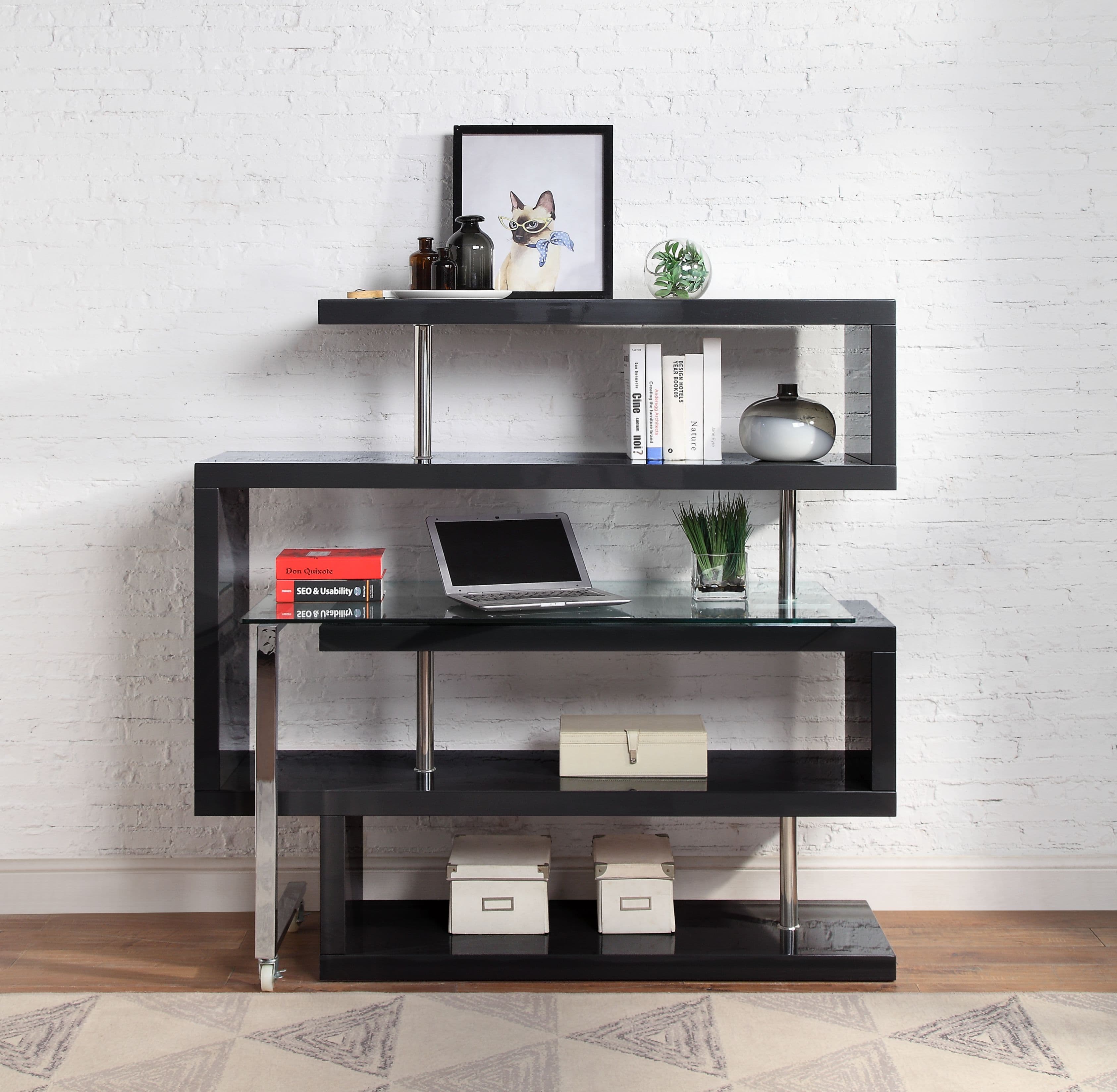 Writing Desk W/BookShelf 8