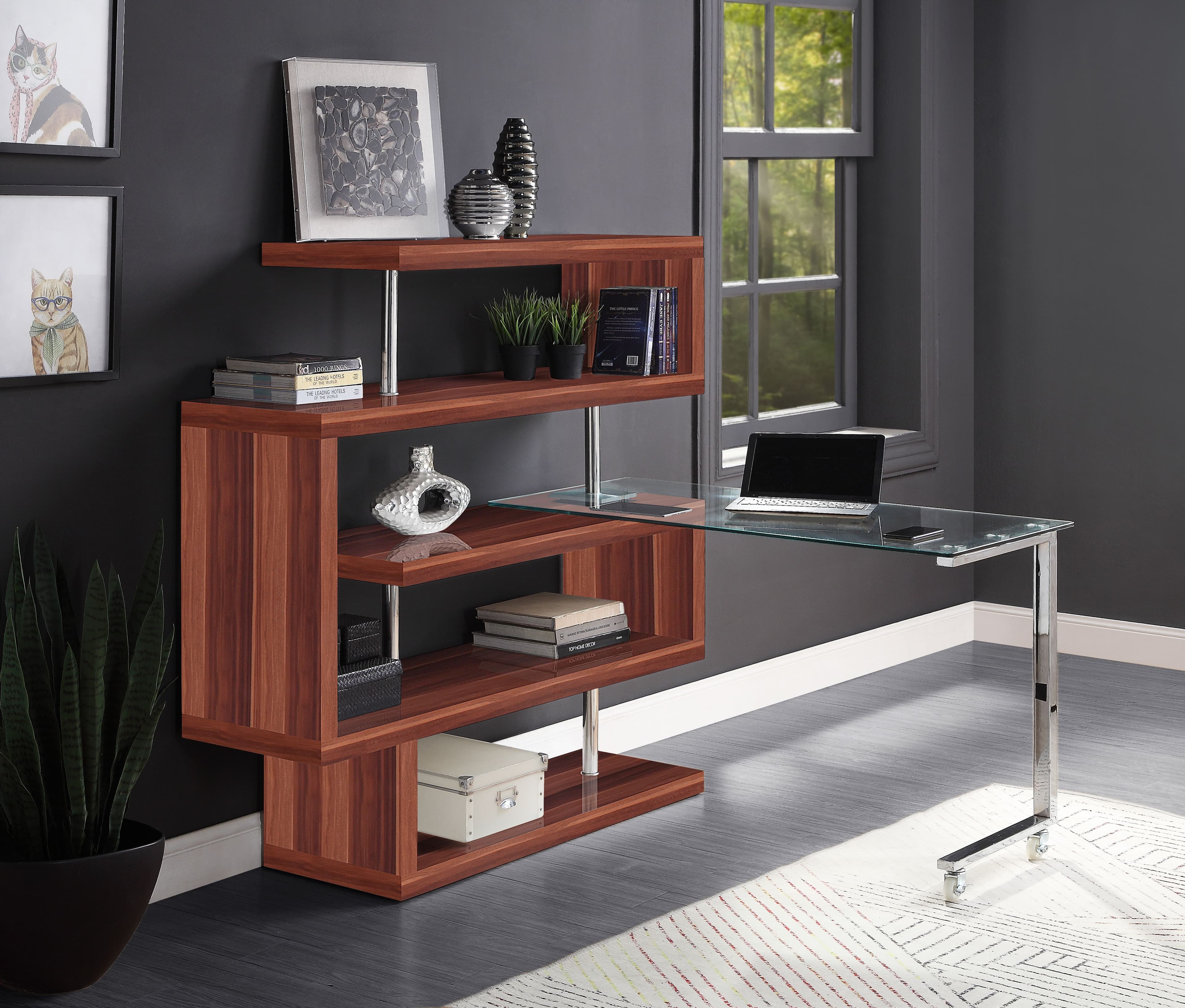 Writing Desk W/BookShelf 6