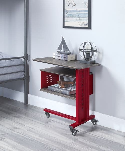 Accent Table W/Wall Shelf