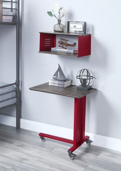 Accent Table W/Wall Shelf 2