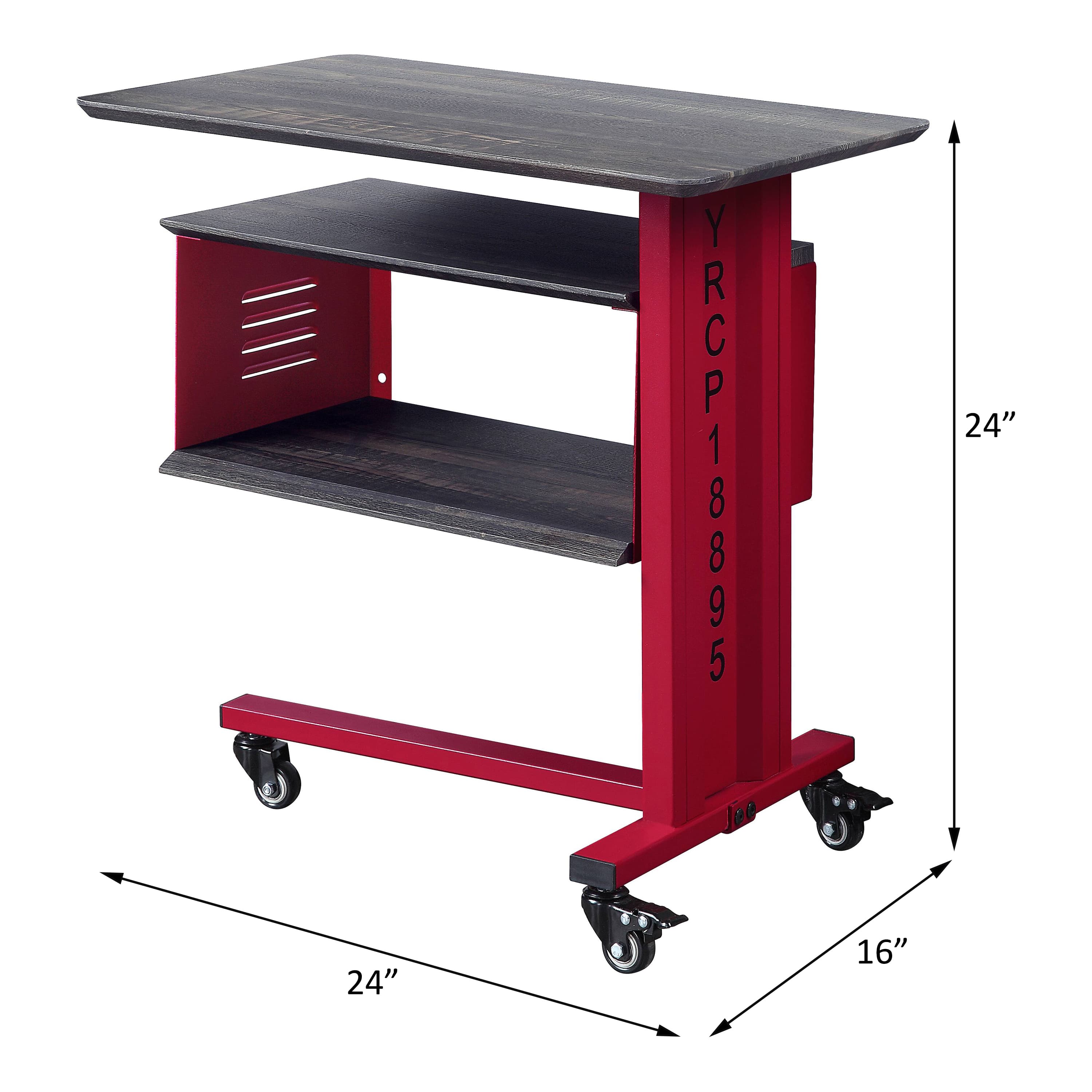 Accent Table W/Wall Shelf 3