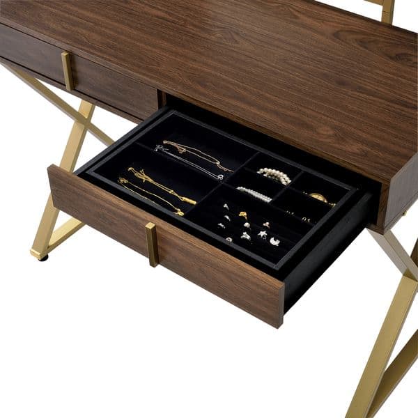Vanity Desk W/Mirror & Jewelry Tray 6