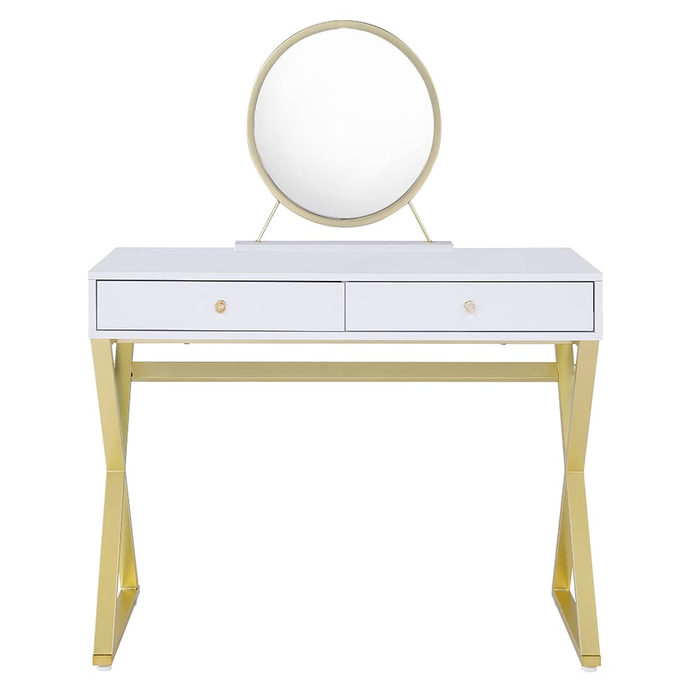 Vanity Desk W/Mirror & Jewelry Tray 3
