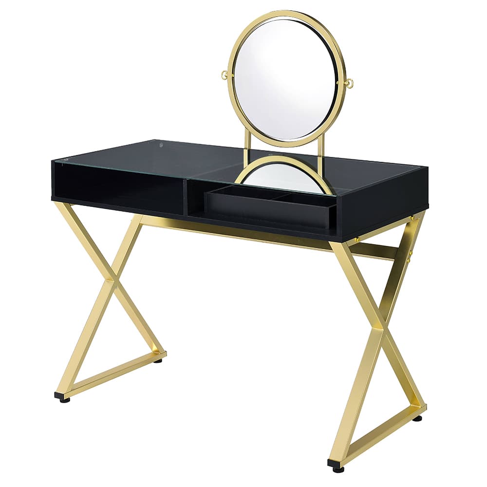 Vanity Desk W/Mirror & Jewelry Tray 2