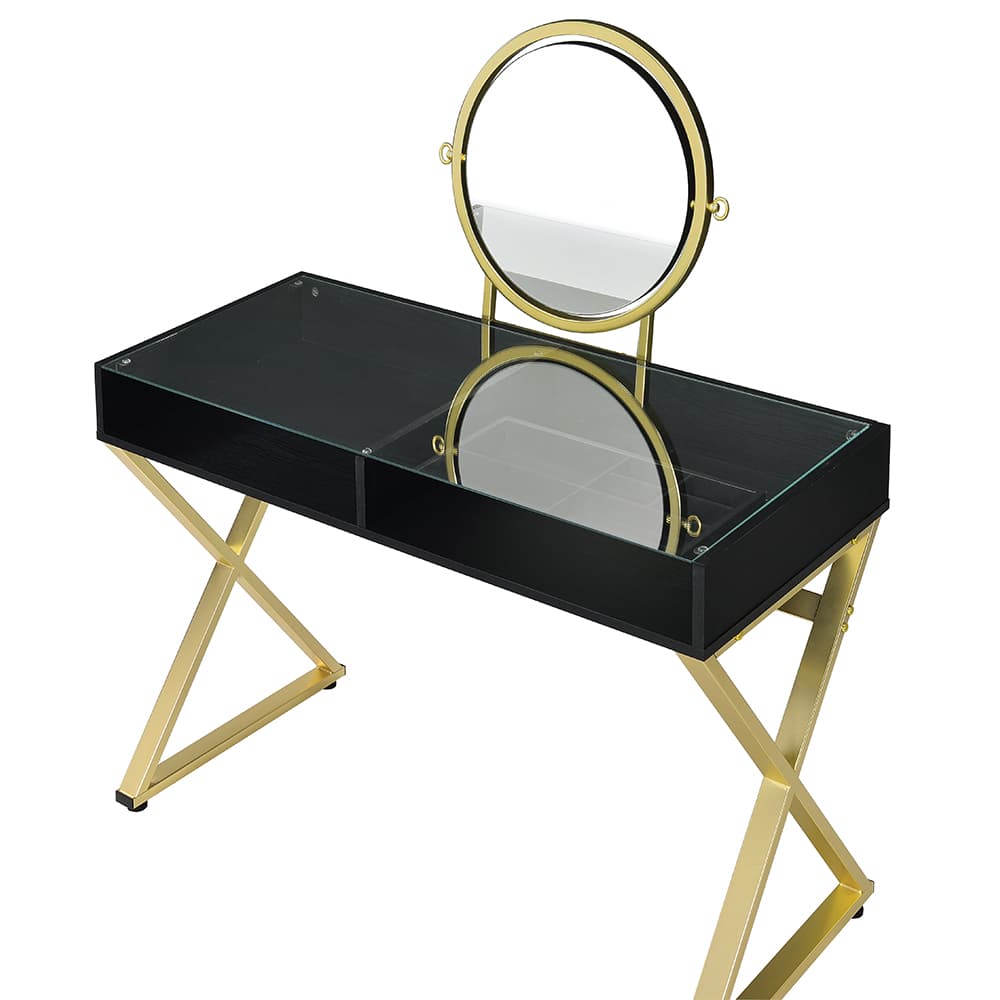 Vanity Desk W/Mirror & Jewelry Tray 4