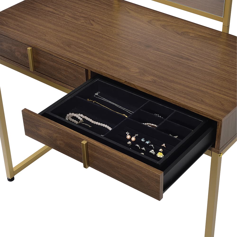 Vanity Desk W/Mirror & Jewelry Tray 4