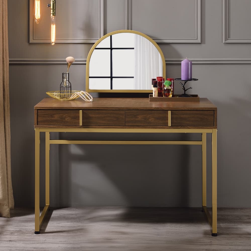 Vanity Desk W/Mirror & Jewelry Tray