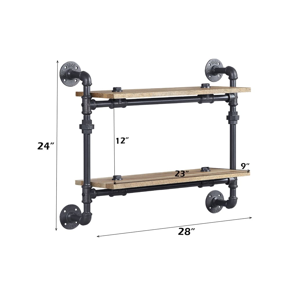 Wall Rack W/2 Shelves 7