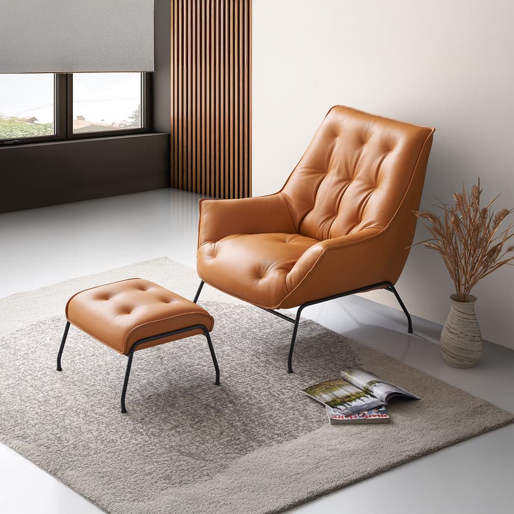 Accent Chair & Ottoman 10